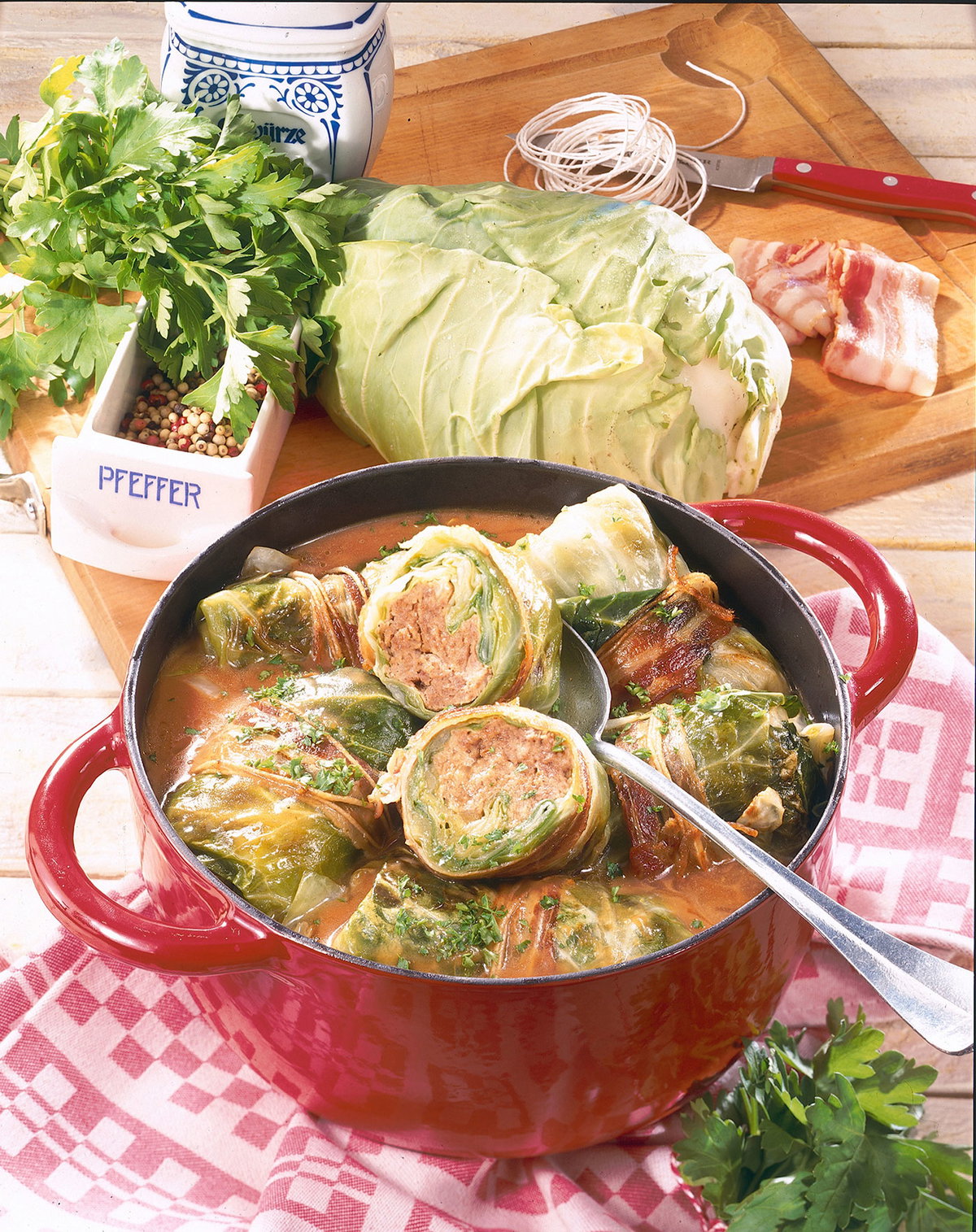 Rezept für Krautwickel mit Speck