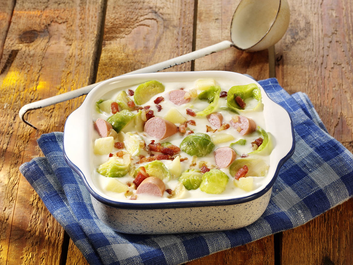 Rezept für den pikanten Rosenkohleintopf