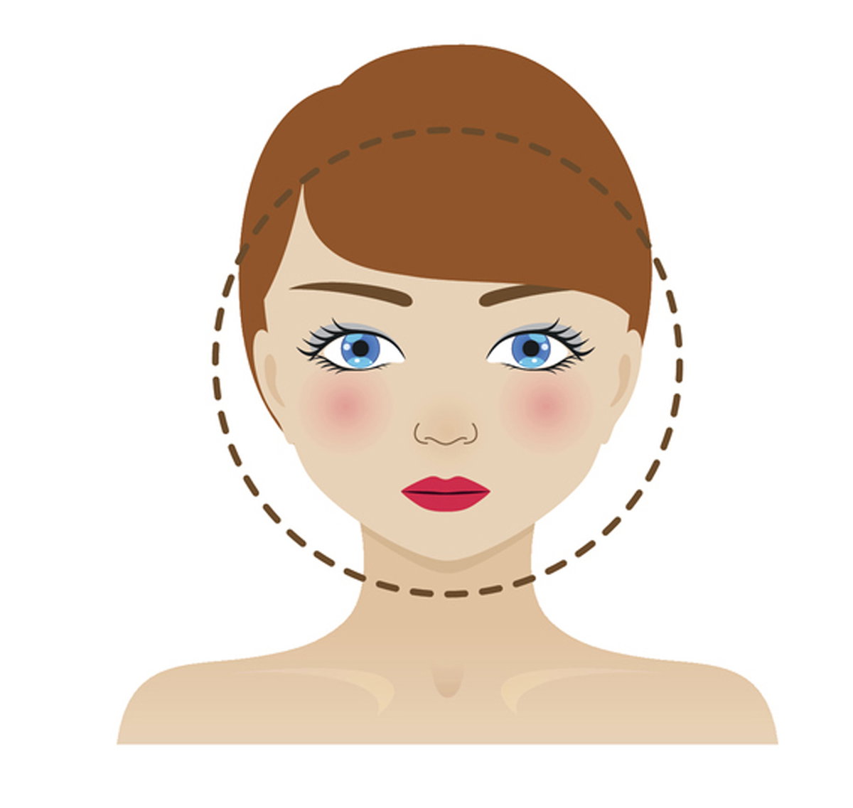 Illustration rundes Gesicht