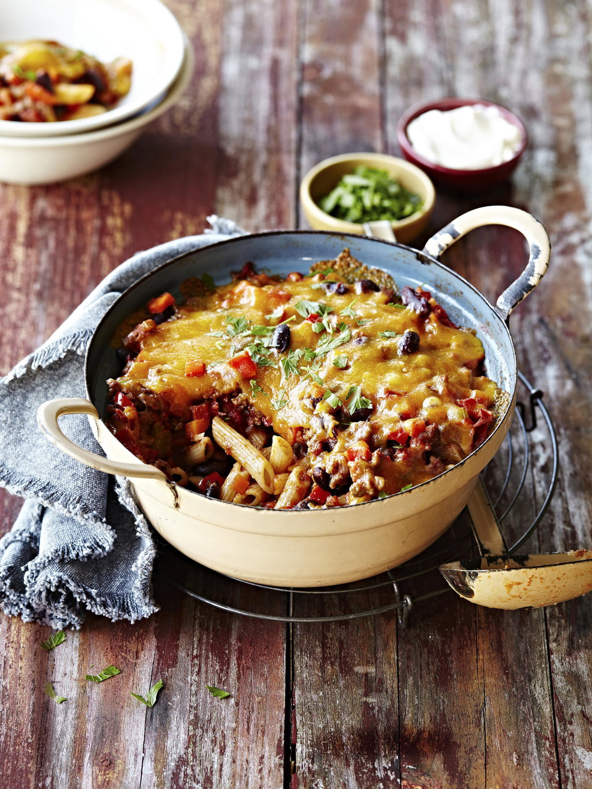 Nudel-Rezept Nudelauflauf à la Chili con Carne