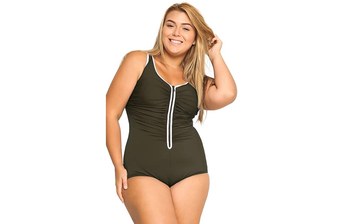 Badeanzug Khaki