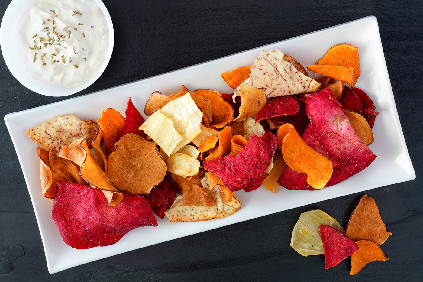 Kohlenhydrat- und fettarm: Gemüsechips-Rezepte ohne Frittieren