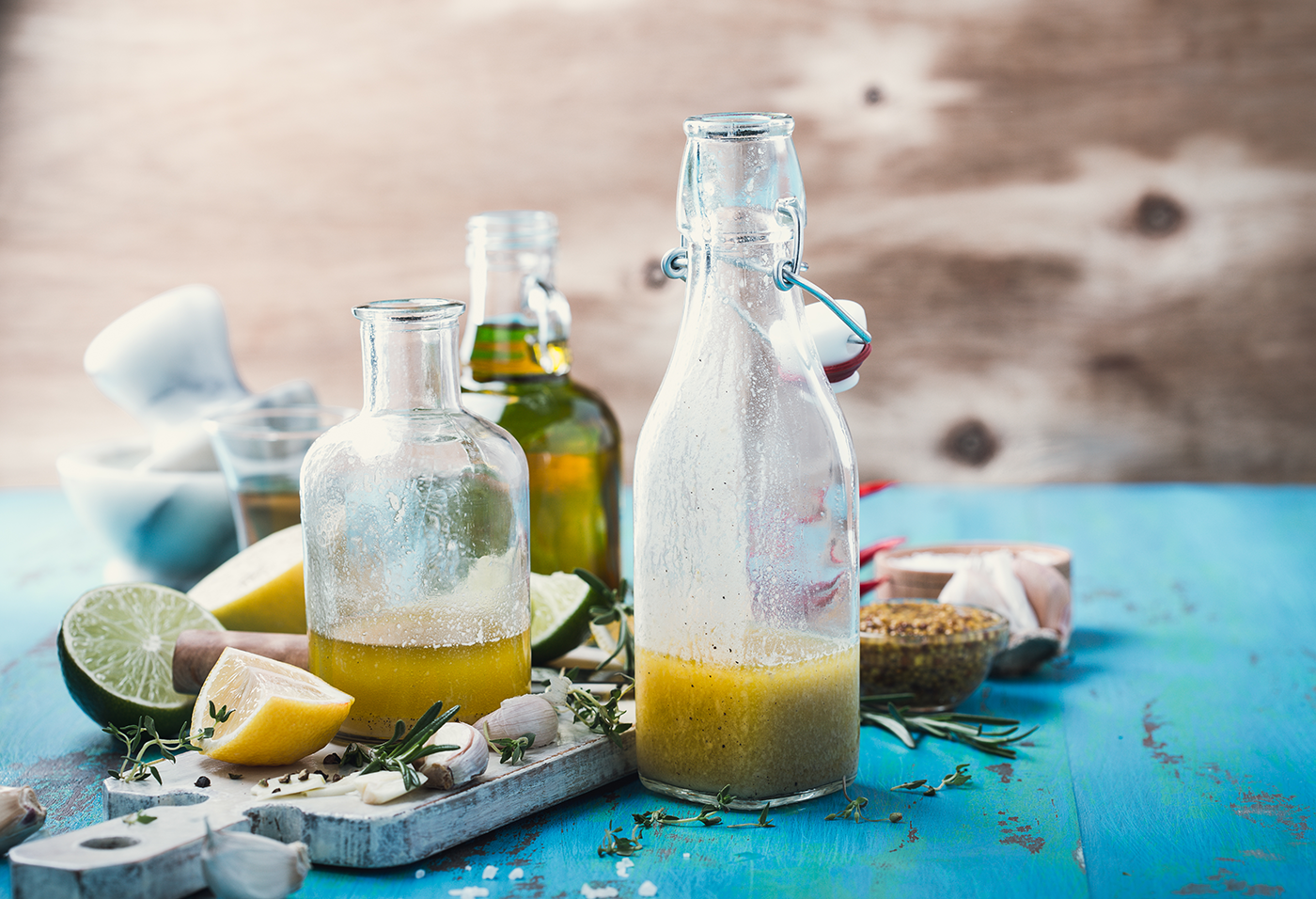 3 Rezepte für kalorienarme Salatdressings