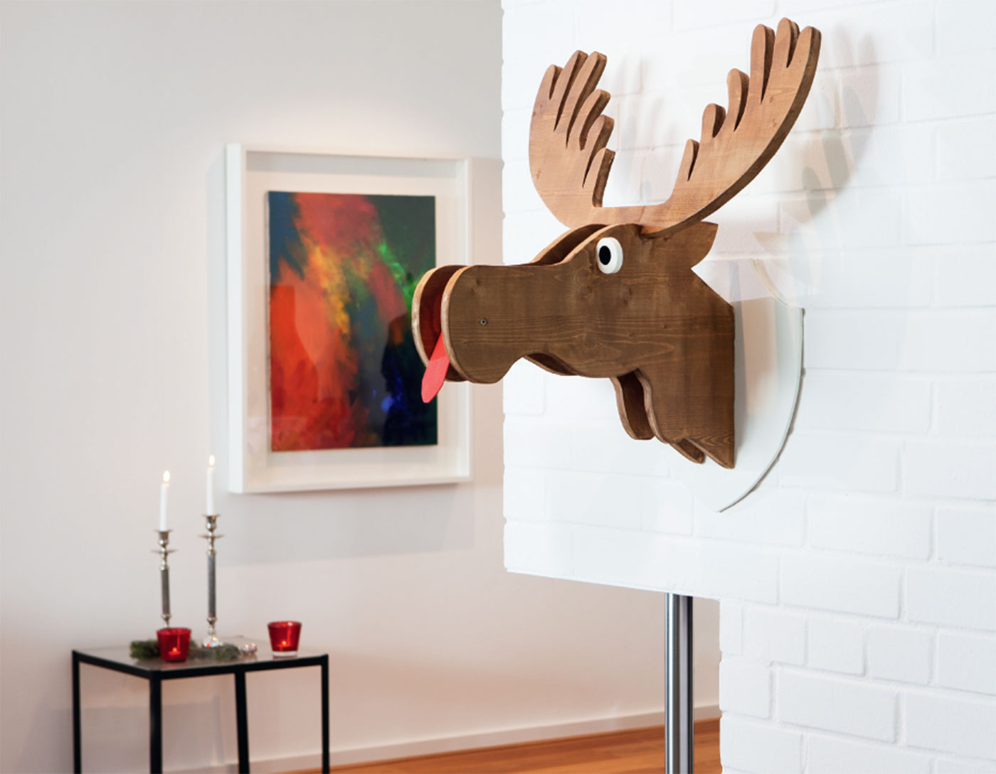 DIY-Anleitung: Wanddekoration Elmo, der Elch