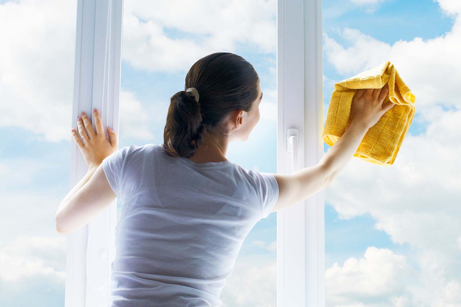 Fenster putzen mit Essig